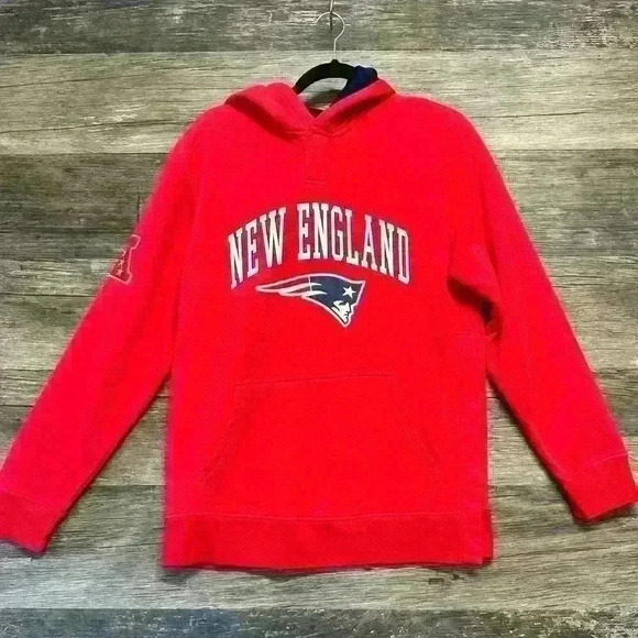 NFL New England Patriots Adaptive Apparel Red Hoodie Sweatshirt size Small - Picture 1 of 5
